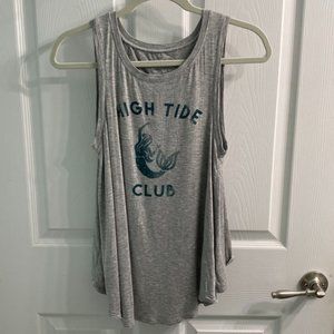 AEO 'High Tide Club' Soft & Sexy open back Tank - Gray